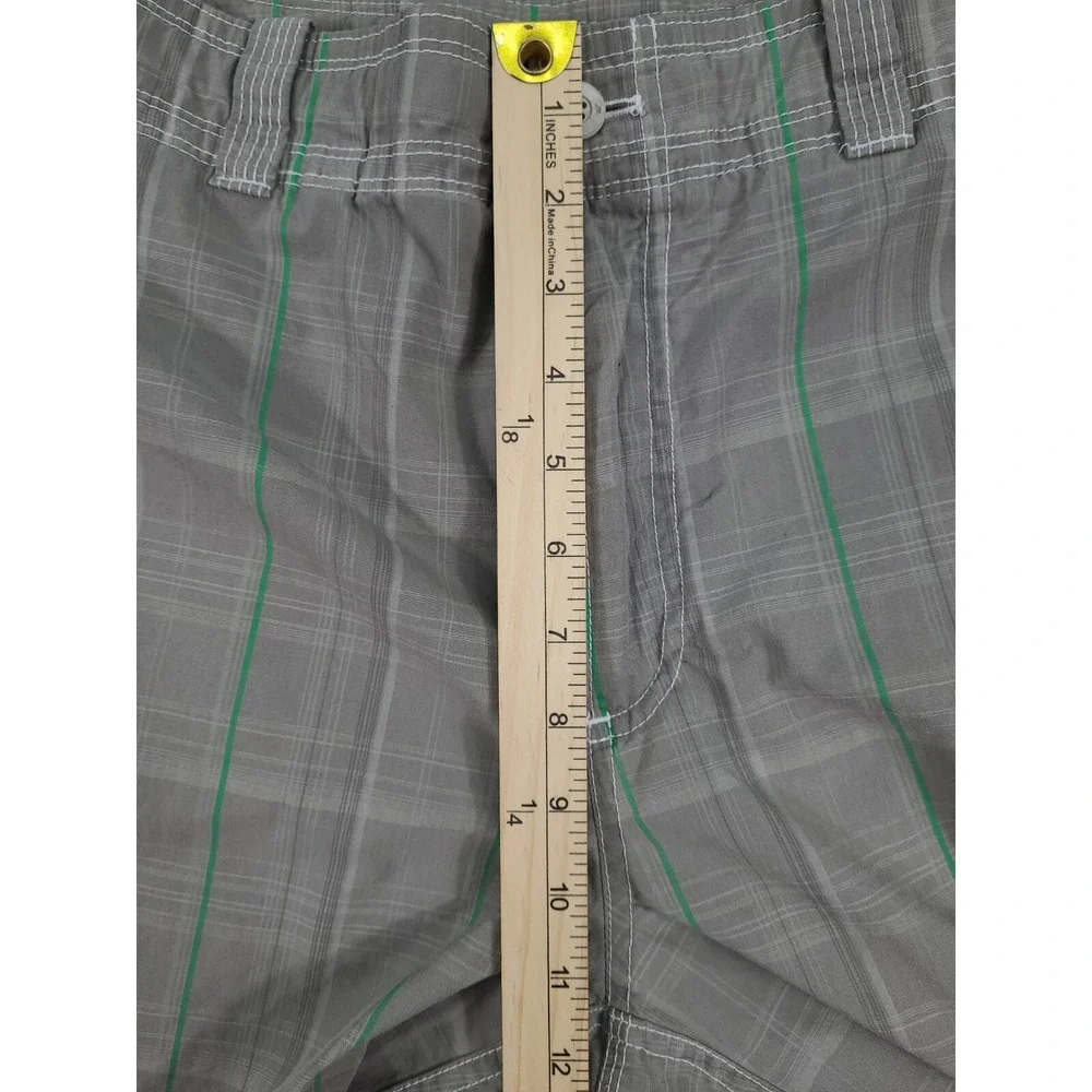 Nike Sportswear Mens Athletic Beige Plaid‎ Casual Shorts Size Large